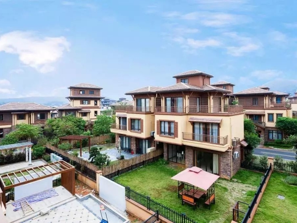 度假区豪华别墅酒店全景